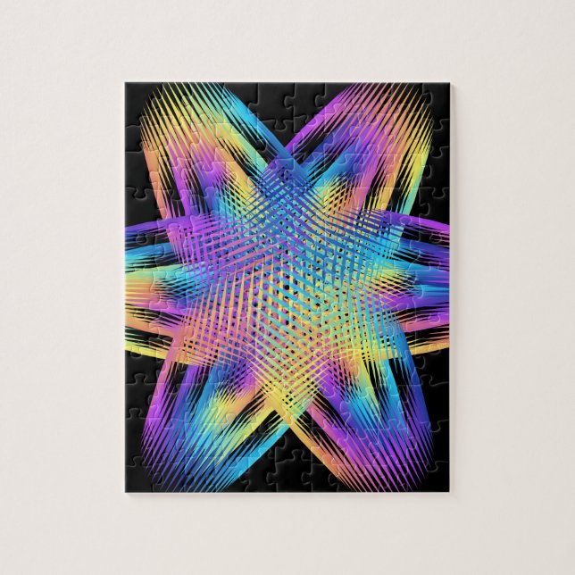 Quebra-cabeça Belo padrão de cores de titânio - (Vertical)