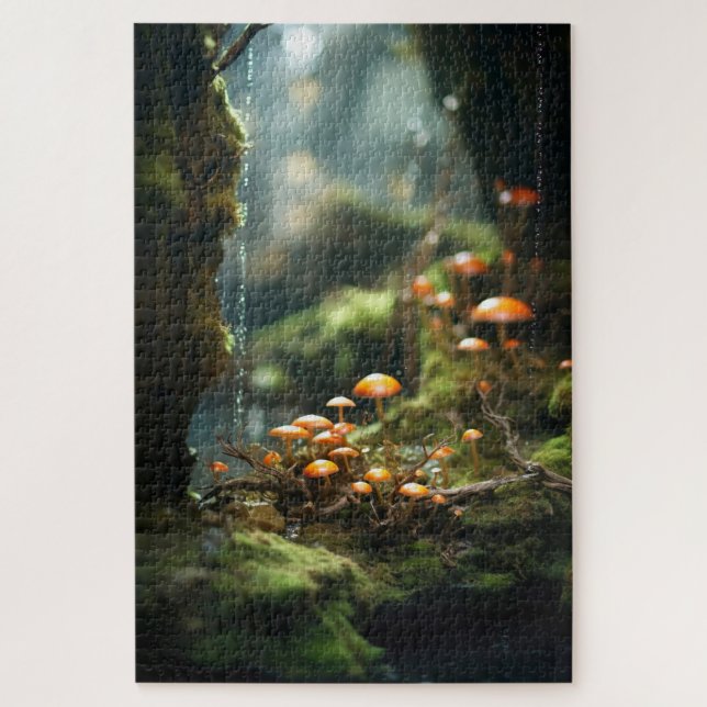 Quebra-cabeça Belo panorama de fantasia medieval 1014pcs (Vertical)