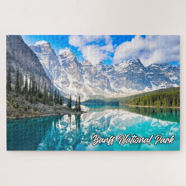 Quebra-cabeça Belo Parque Nacional Banff, Alberta, Canadá (Horizontal)