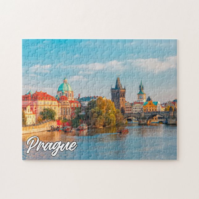 Quebra-cabeça Belo Praga, República Checa (Horizontal)