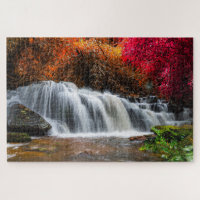 Belo Queda Floresta Tropical Waterfall Nature Viag