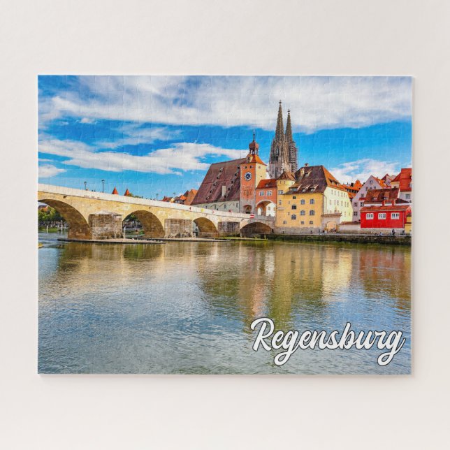 Quebra-cabeça Belo Regensburg, Alemanha (Horizontal)