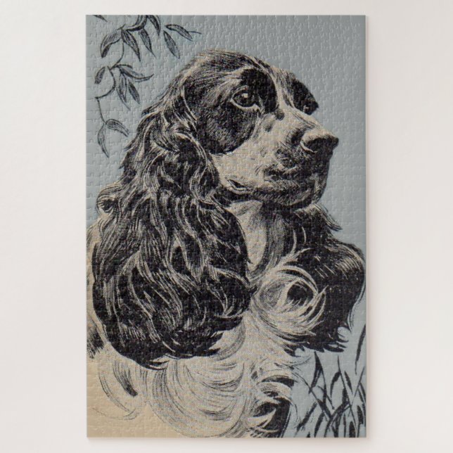 Quebra-cabeça belo spaniel de cocker (Vertical)