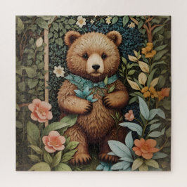 Quebra-cabeça Belo Urso Castanho William Morris Inspirou