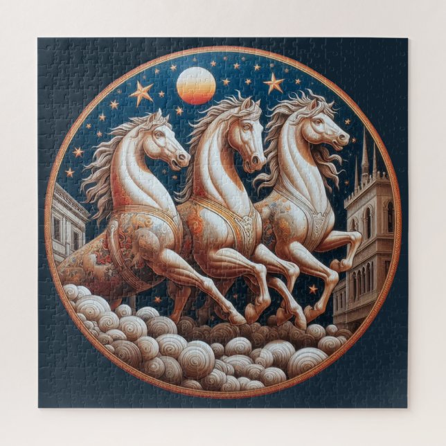 Quebra-cabeça "Belos Cavalos Místicos" 33 (Vertical)