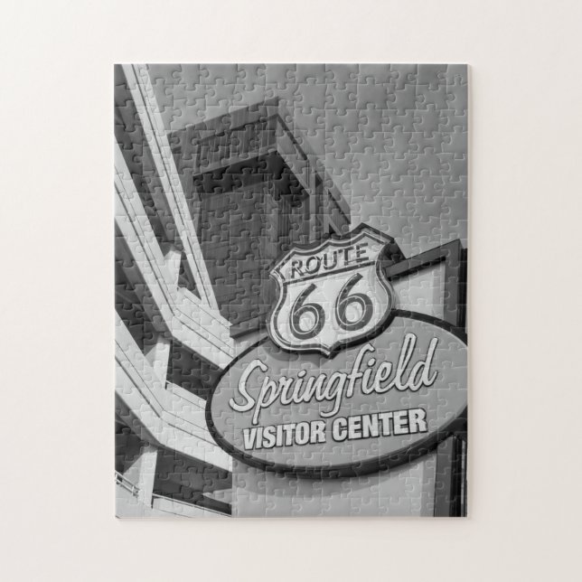 Quebra-cabeça Bem-vindo a Springfield Grayscale (Vertical)
