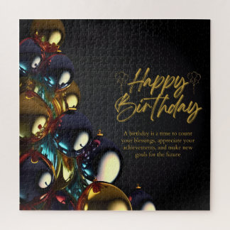 Quebra-cabeça Bênçãos de Aniversário Elegantes