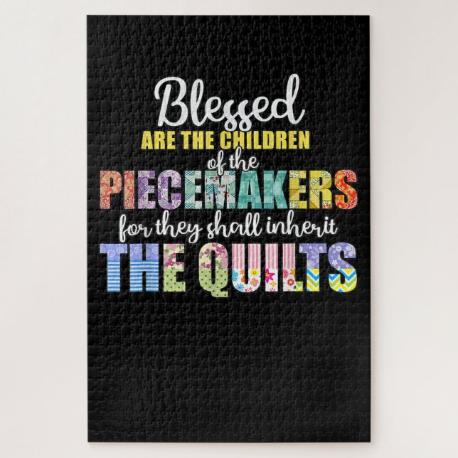 Quebra-cabeça Bendito Piecemakers Crianças Engraçadas Quilinação (Vertical)