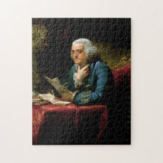 Quebra-cabeça Benjamin Franklin - 1767 Pintura de David Martin