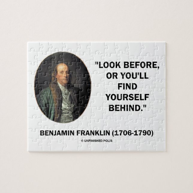 Quebra-cabeça Benjamin Franklin Procure Antes De Se Encontrar At (Horizontal)