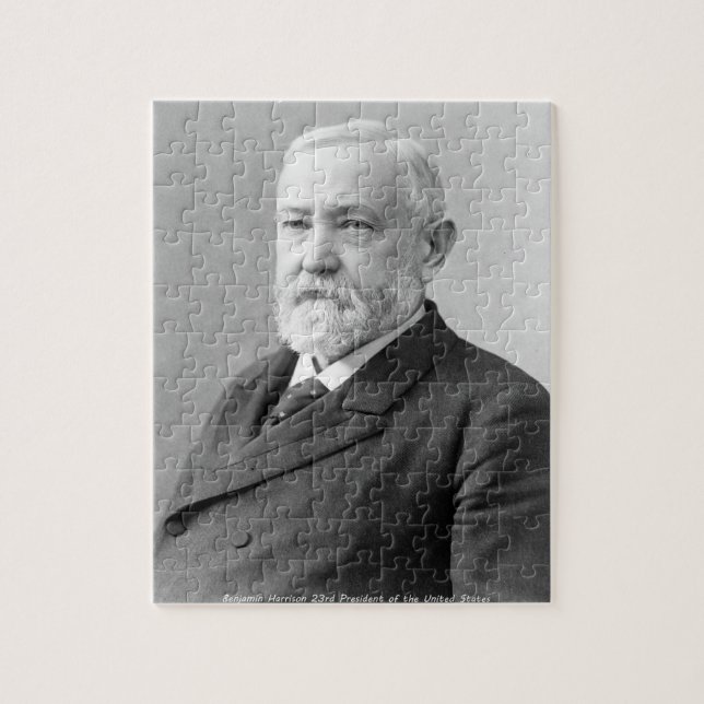 Quebra-cabeça Benjamin Harrison 23º Presidente da América. (Vertical)