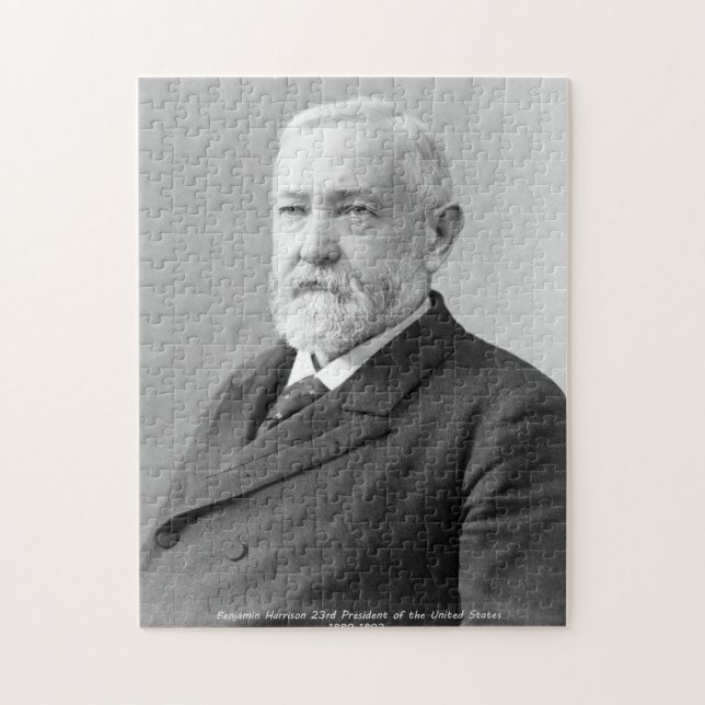 Quebra-cabeça Benjamin Harrison 23º Presidente da América. (Vertical)