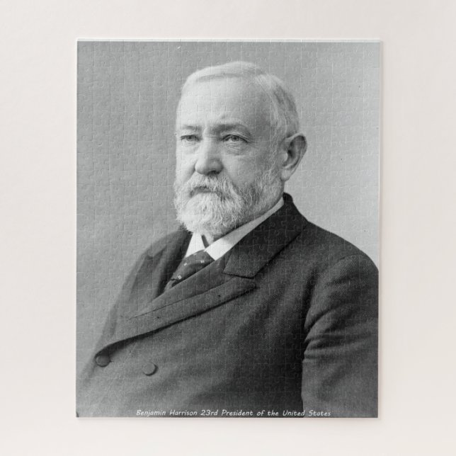 Quebra-cabeça Benjamin Harrison 23º Presidente da América. (Vertical)