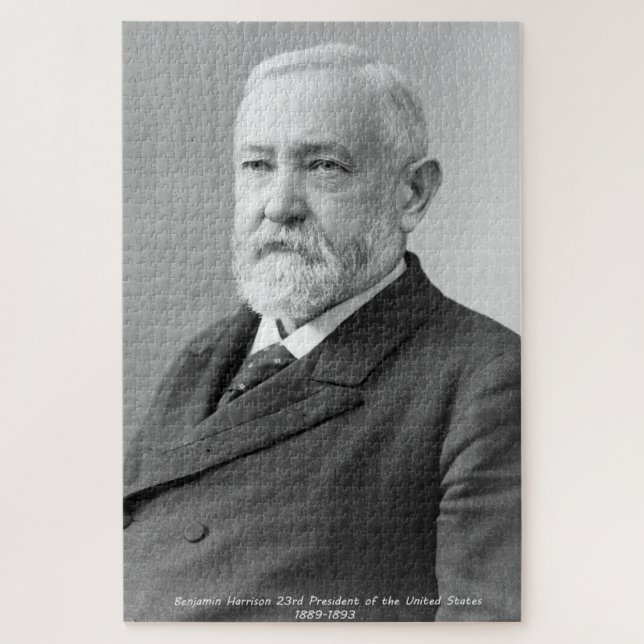 Quebra-cabeça Benjamin Harrison 23º Presidente da América. (Vertical)