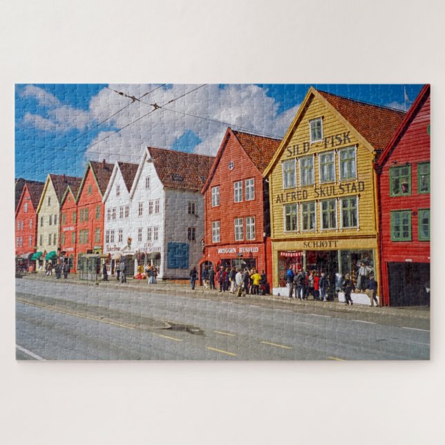 Quebra-cabeça Bergen, Noruega 1014-pc (Horizontal)
