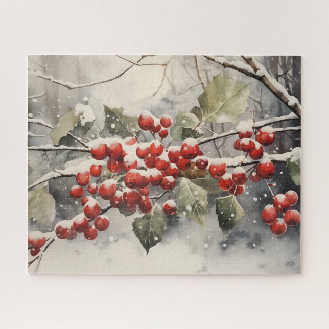 Quebra-cabeça Berries de inverno (Horizontal)
