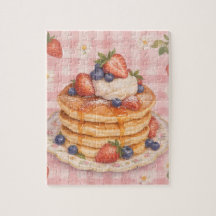 Berry Sweet Stack: Panqueca de Morango e Mirtilo