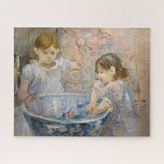 Quebra-cabeça Berthe Morisot - Crianças na Bacia (Horizontal)