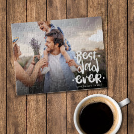 Quebra-cabeça Best Dad Ever Custom Photo Gift From Wife