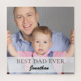 Quebra-cabeça Best Dad Ever Name Quote Family Design