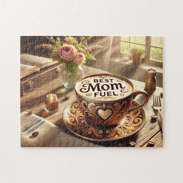Quebra-cabeça Best Mom Fuel Cozy Coffee Moment (Horizontal)