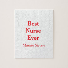 Quebra-cabeça Best nurse ever medical professional paramedical d
