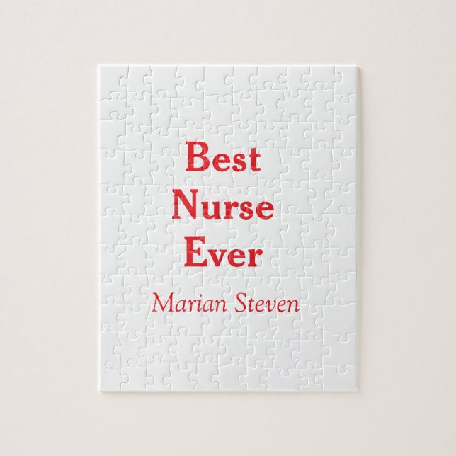 Quebra-cabeça Best nurse ever medical professional paramedical d (Vertical)