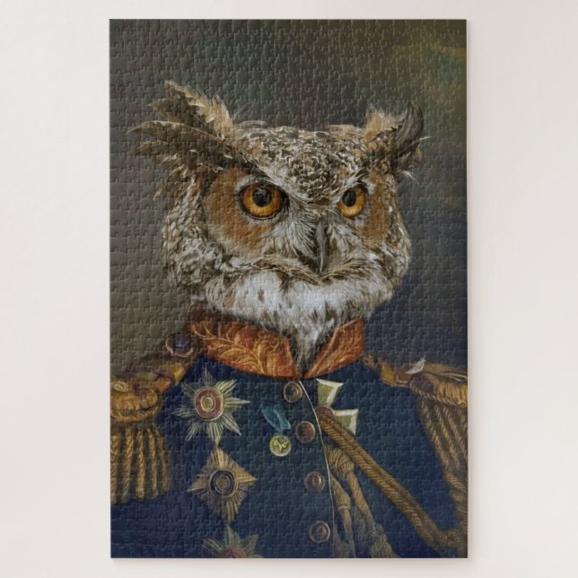 Quebra-cabeça Bestas Nobres - Coruja Dandy (Vertical)