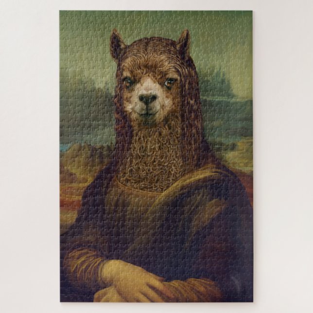 Quebra-cabeça Bestas Nobres - Mona Llama (Vertical)