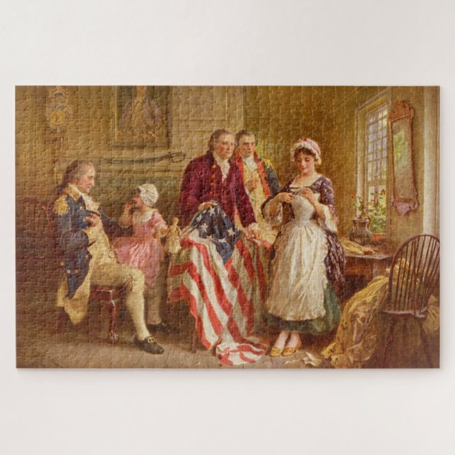 Quebra-cabeça Betsy Ross, 1777 (História Americana) (Patriota do (Horizontal)