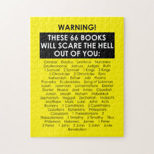 Quebra-cabeça Bíblia Book List Assusta O Fundão Cristão