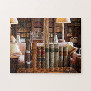 Quebra-cabeça Biblioteca Bookworm no Castelo de Hever - 11x14 -