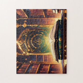 Quebra-cabeça Biblioteca Mágica de Witchcraft da Faculdade de As