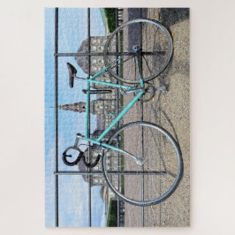 Quebra-cabeça Bicicleta Verde no Palácio de Christiansborg, em C