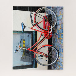 Quebra-cabeça Bicicleta Vermelha, Copenhague, Dinamarca