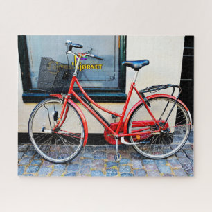 Quebra-cabeça Bicicleta Vermelha, Copenhague, Dinamarca