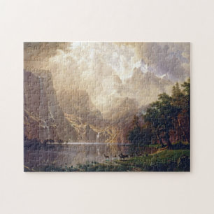 Quebra-cabeça Bierstadt Entre a Pintura de Sierra Nevada