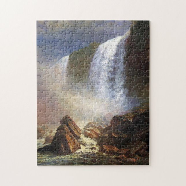 Quebra-cabeça Bierstadt Niagara Falls Painting (Vertical)