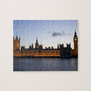 Quebra-cabeça Big Ben e as Casas do Parlamento na cidade