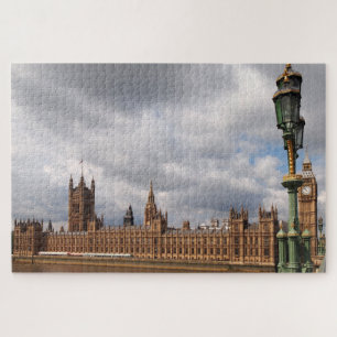 Quebra-cabeça Big Ben e casas do parlamento em Londres