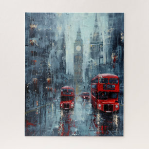 Quebra-cabeça Big Ben e Red Viagem ao trabalho Buss