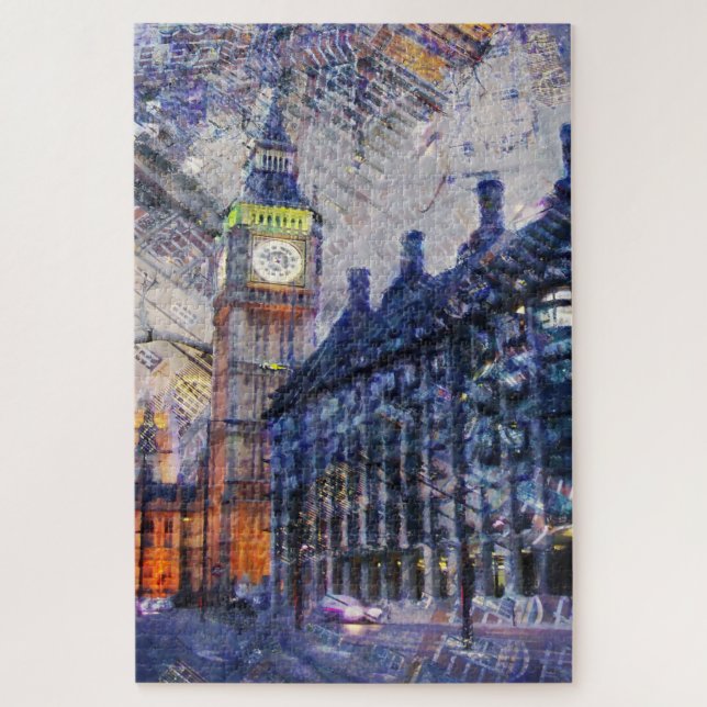 Quebra-cabeça Big Ben Londres. (Vertical)