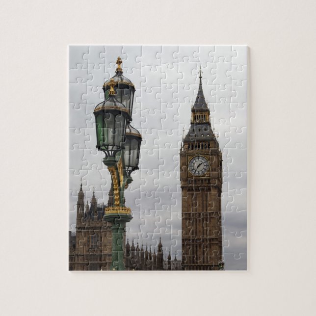 Quebra-cabeça Big Ben - Matéria de Perspectiva - 8x10 - 110 pcs. (Vertical)