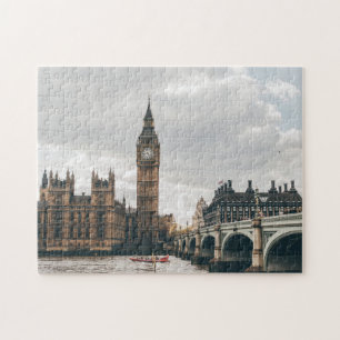Quebra-cabeça Big Ben & The River Thames London City, Inglaterra