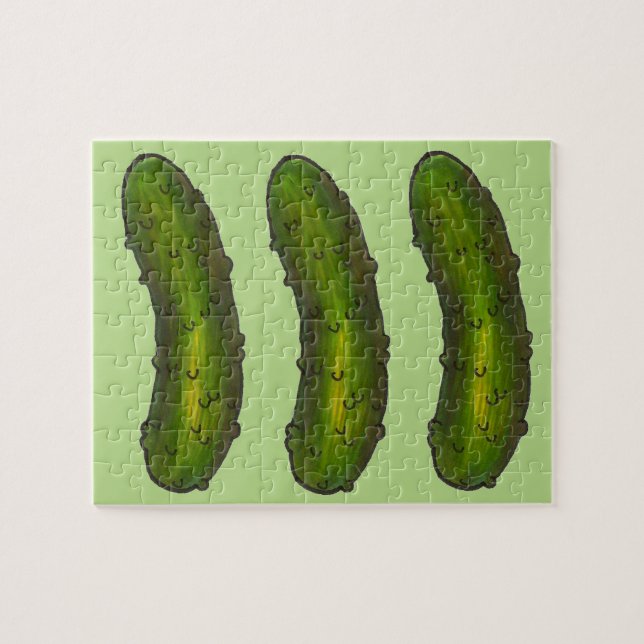 Quebra-cabeça Big Dill Green Kosher Dill Deli Pickle (Horizontal)