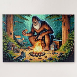 Quebra-cabeça Bigfoot e Campfire S’mores, Bigfoot Campfire
