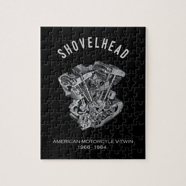 Quebra-cabeça Bike de Desenho do Motor Vtwin de Motociclo HD (Vertical)