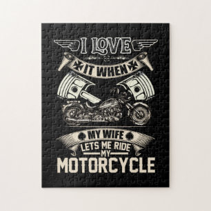 Quebra-cabeça Biker Life USA Men I Love It When My Wife Motorc