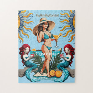 Quebra-cabeça Bikini Babe Big Hat - Grande Coquetel Thunder_Cove