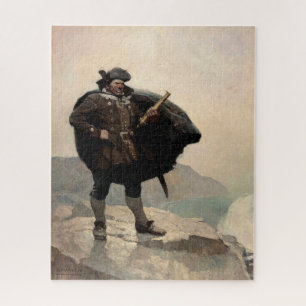 Quebra-cabeça Billy Bones, ilha do tesouro por N. C. Wyeth